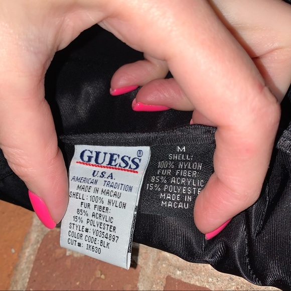 Guess USA Reversible Leopard Print Faux Fur Vest - Picture 9 of 9